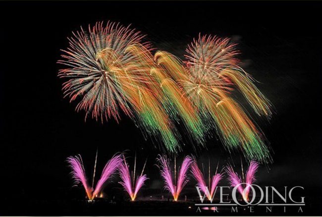 Fireworks in Armenia Wedding Armenia