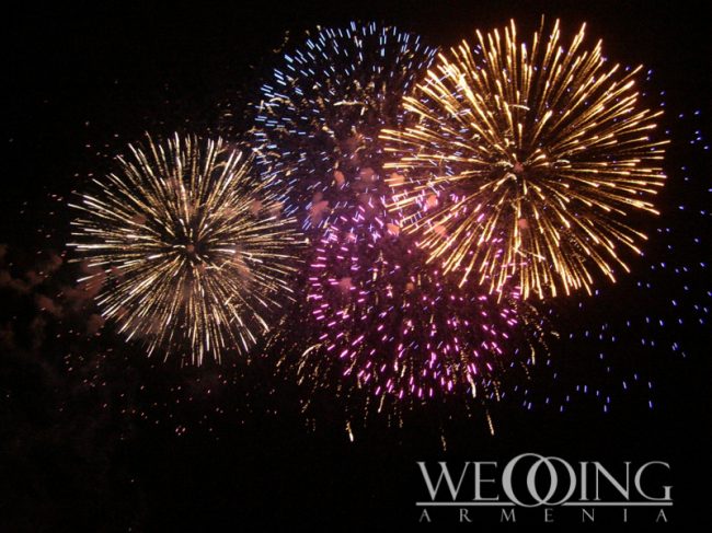 WeddingArmenia Wedding fireworks