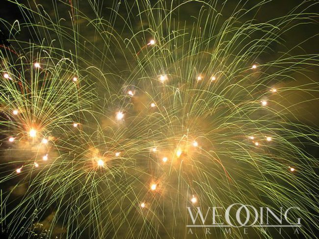 Phantom Fireworks in Armenia Wedding Armenia