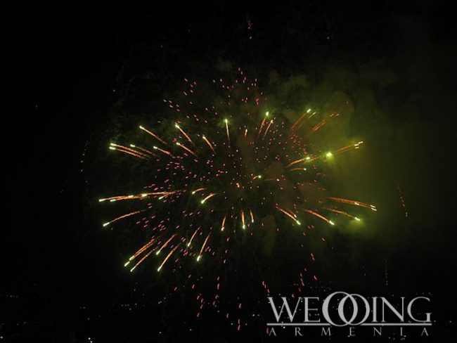 Professional wedding firework