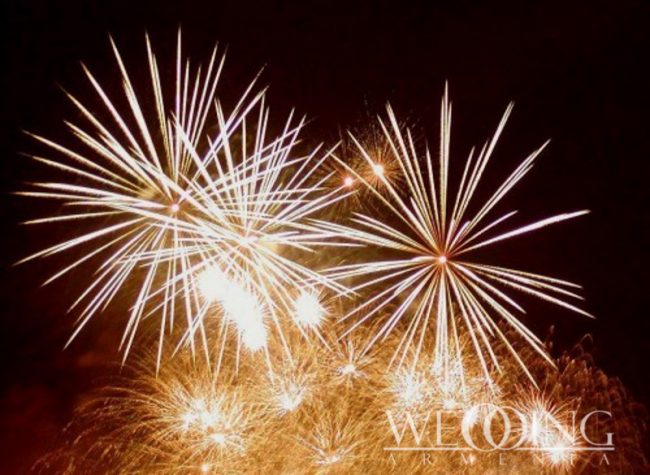 Indoor & Outdoor fireworks Wedding Armenia